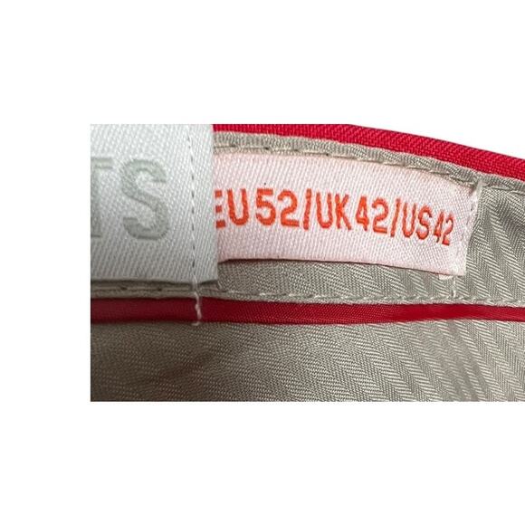 OppoSuits Christmas Pants Snowman Tree Novelty Holiday Party Red Mens 42 - Picture 5 of 8